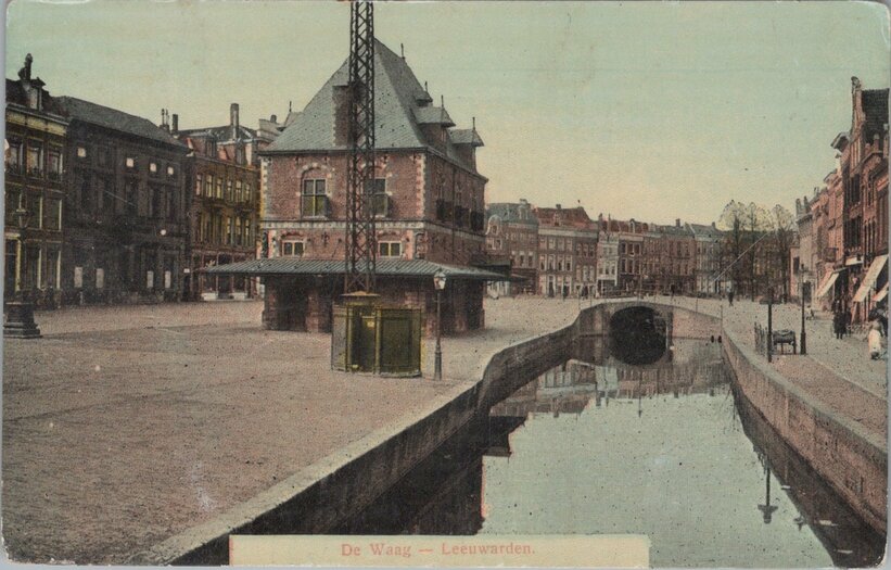 Mooie Oude Ansichtkaart Van LEEUWARDEN - De Waag - Goltbeeck