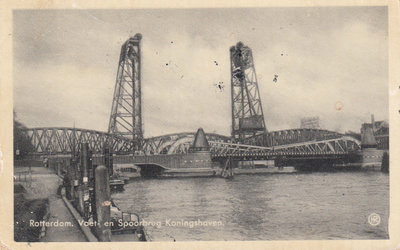 ROTTERDAM - Voet en Spoorbrug Koningshaven