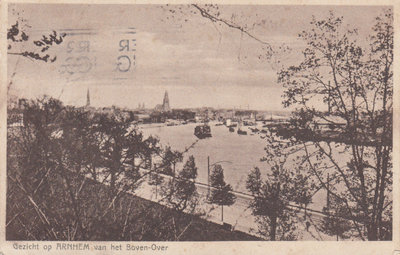 ARNHEM - Gezicht op Arnhem van het Boven-Over