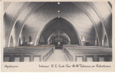 APELDOORN - Interieur R. K. Kerk Par. H. H. Fabianus en Sebastianus