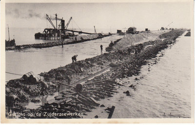 HARDERWIJK - Gezicht op de Zuiderzeewerken