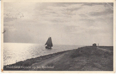 HARDERWIJK - Gezicht op het IJsselmeer