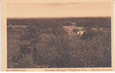 BLOEMENDAAL - Panorama Koningin Wilhelmina Duin