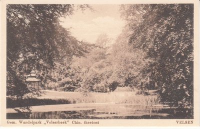 VELSEN - Gem. Wandelpark Velserbeek Chin Theetent