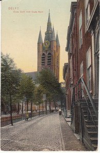 DELFT - Oude Delft met Oude Kerk