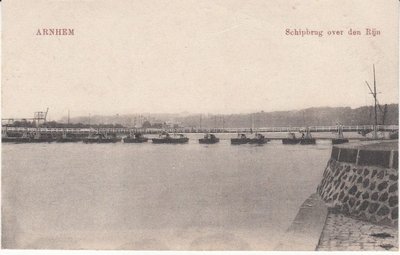 ARNHEM - Schipbrug over den Rijn