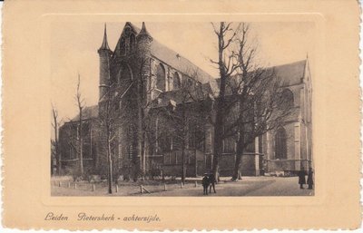 LEIDEN - Pieterskerk - achterzijde