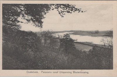 OOSTERBEEK - Panorama vanaf de Uitspanning Westerbouwing