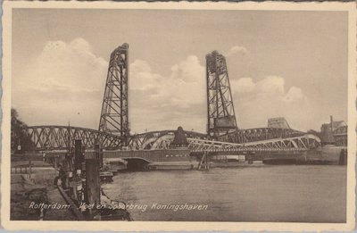 ROTTERDAM - Voet en Spoorbrug Koningshaven