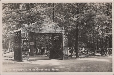 RHENEN - Mil. Begraafplaats op de Grebbeberg