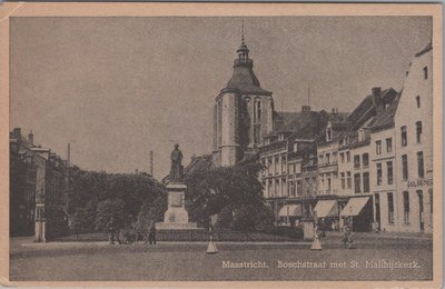 MAASTRICHT - Boschstraat met St. Matthijskerk