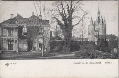 ZWOLLE - Gezicht op de Sassenpoort