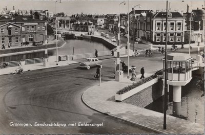 GRONINGEN - Eendrachtsbrug met Eeldersingel