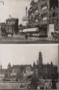 ROTTERDAM - Coolsingel Delftsche Poort, Hofplein met Pschorr