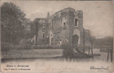 BLOEMENDAAL - Ruïne v. Brederode