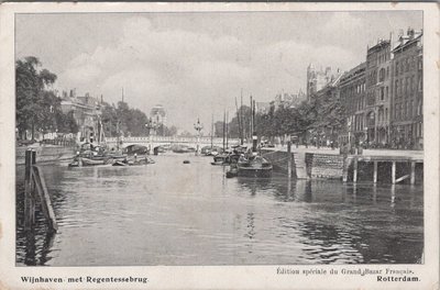 ROTTERDAM - Wijnhaven met Regentessebrug