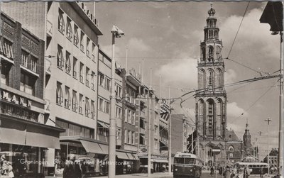 GRONINGEN - Gr. Markt met Martinitoren