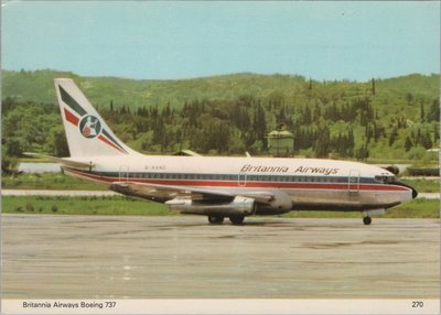 BRITANNIA AIRWAYS Boeing 737 Twinjet