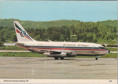 BRITANNIA AIRWAYS Boeing 737 Twinjet