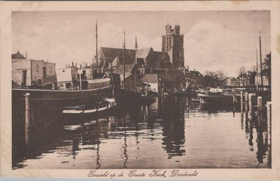 DORDRECHT - Gezicht op de Groote Kerk