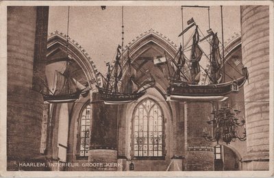 HAARLEM - Interieur Groote Kerk