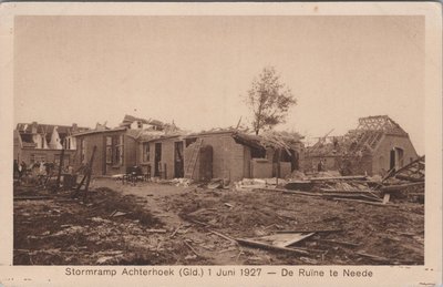 NEEDE - Stormramp Achterhoek (Gld.) 1927. De Ruïne te Neede