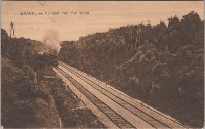 BAARN - Vertrek van den trein