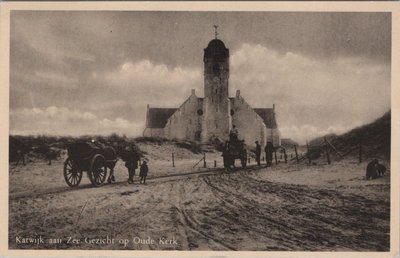 KATWIJK AAN ZEE - Gezicht op Oude Kerk