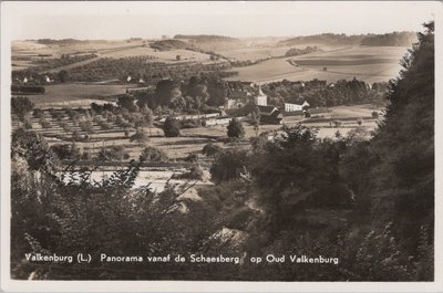 VALKENBURG - Panorama vanaf de Schaesberg op Oud Valkenburg