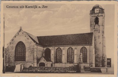 KATWIJK AAN ZEE - Oude Kerk, Monument omgekomen visschers