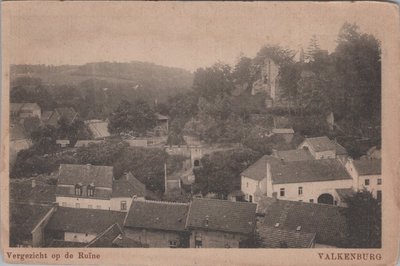 VALKENBURG - Vergezicht op de Ruine