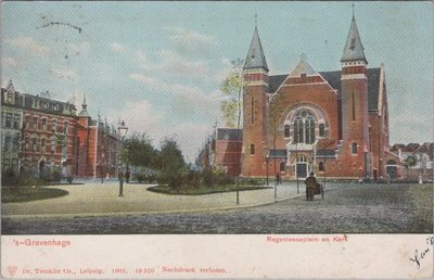 S GRAVENHAGE - Regentesseplein en Kerk