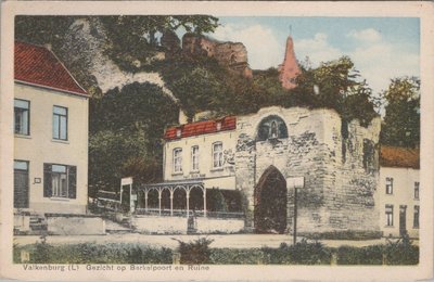 VALKENBURG - Gezicht op de Berkelpoort en Ruine