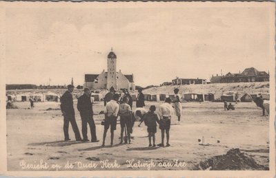 KATWIJK AAN ZEE - Gezicht op de Oude Kerk