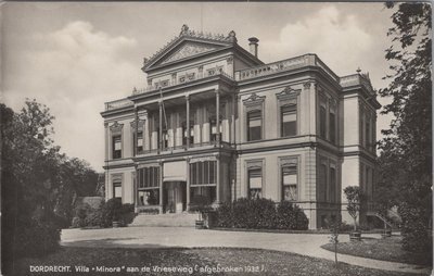 DORDRECHT - Villa Minora aan de Vrieseweg (afgebroken 1932)