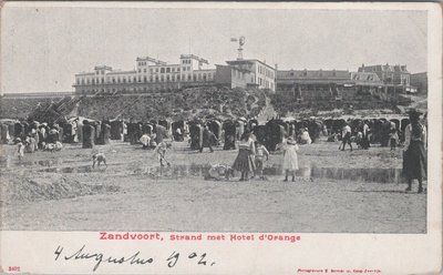 ZANDVOORT - Strand met Hotel d'Orange