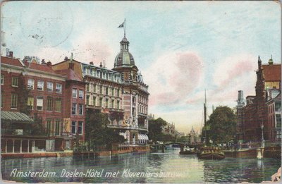 AMSTERDAM - Doelen-Hotel met Kloveniersburgwal