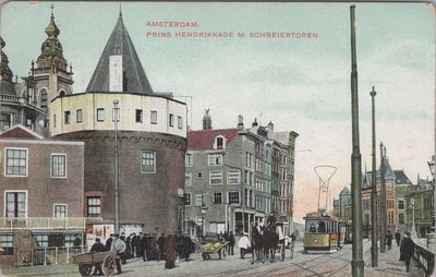 AMSTERDAM - Prins Hendrikkade m. Schreiertoren