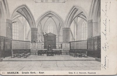 HAARLEM - Groote Kerk. - Koor