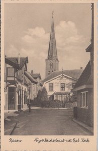 BAARN - Nijverheidsstraat met Prot. Kerk