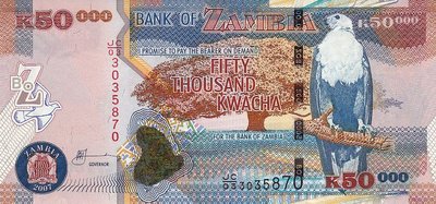 ZAMBIA P.48c - 50.000 Kwacha 2007 UNC