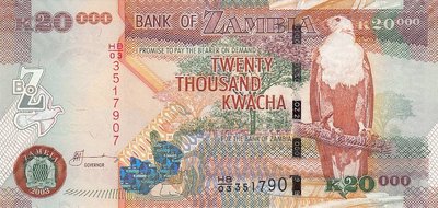 ZAMBIA P.47a - 20.000 Kwacha 2003 UNC