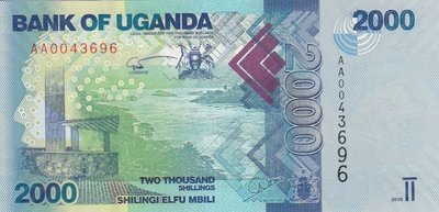 UGANDA P.50a - 2000 Shillings 2010 UNC