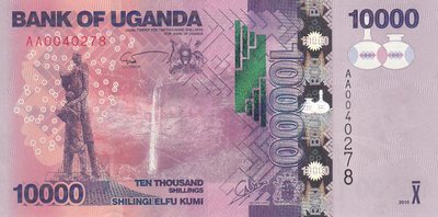 UGANDA P.52a - 10.000 Shillings 2010 UNC