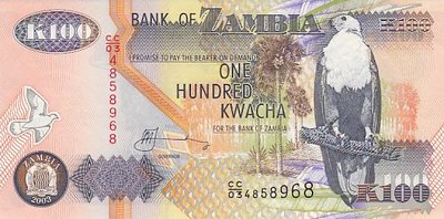 ZAMBIA P.38d - 100 Kwacha 2003 UNC