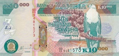 ZAMBIA P.46e - 10.000 Kwacha 2008 UNC