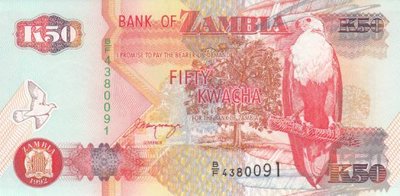 ZAMBIA P.37b - 50 Kwacha 1992 UNC