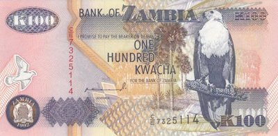 ZAMBIA P.38a - 100 Kwacha 1992 UNC