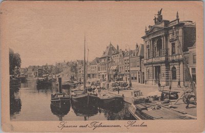 HAARLEM - Spaarne met Tijlermuseum