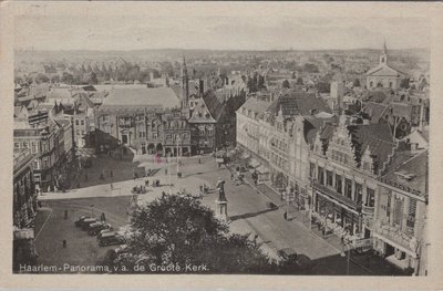 HAARLEM - Panorama v. a. de Groote Kerk